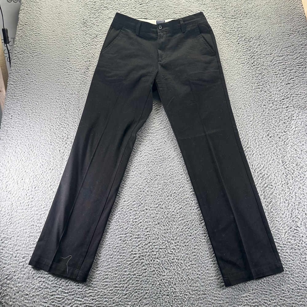 Dockers‎ Pant Mens 30x32 Black Cotton Khakis Straight Workwear Utility Stretch